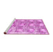 Sideview of Machine Washable Abstract Pink Modern Rug, wshabs1142pnk