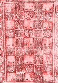 Abstract Red Modern Rug, abs1142red