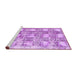 Sideview of Machine Washable Abstract Purple Modern Area Rugs, wshabs1142pur