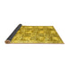 Sideview of Abstract Yellow Modern Rug, abs1142yw