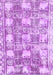 Machine Washable Abstract Purple Modern Area Rugs, wshabs1142pur