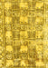 Abstract Yellow Modern Rug, abs1142yw