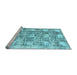 Sideview of Machine Washable Abstract Light Blue Modern Rug, wshabs1142lblu