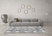 Machine Washable Abstract Gray Modern Rug in a Living Room,, wshabs1142gry