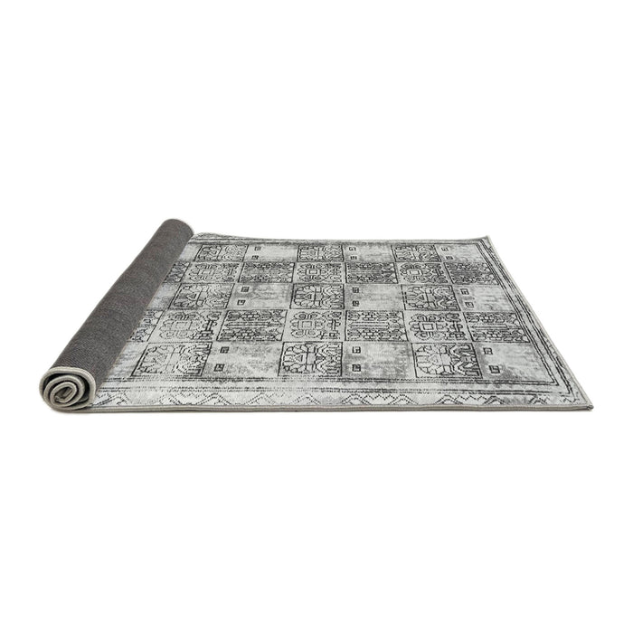 Sideview of Abstract Gray Modern Rug, abs1142gry