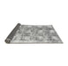 Sideview of Abstract Gray Modern Rug, abs1142gry