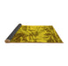 Sideview of Abstract Yellow Modern Rug, abs1143yw