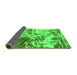 Sideview of Abstract Green Modern Rug, abs1143grn