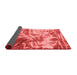 Abstract Red Modern Area Rugs