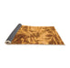 Sideview of Abstract Orange Modern Rug, abs1143org