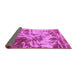 Sideview of Abstract Pink Modern Rug, abs1143pnk