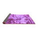 Sideview of Abstract Purple Modern Rug, abs1143pur