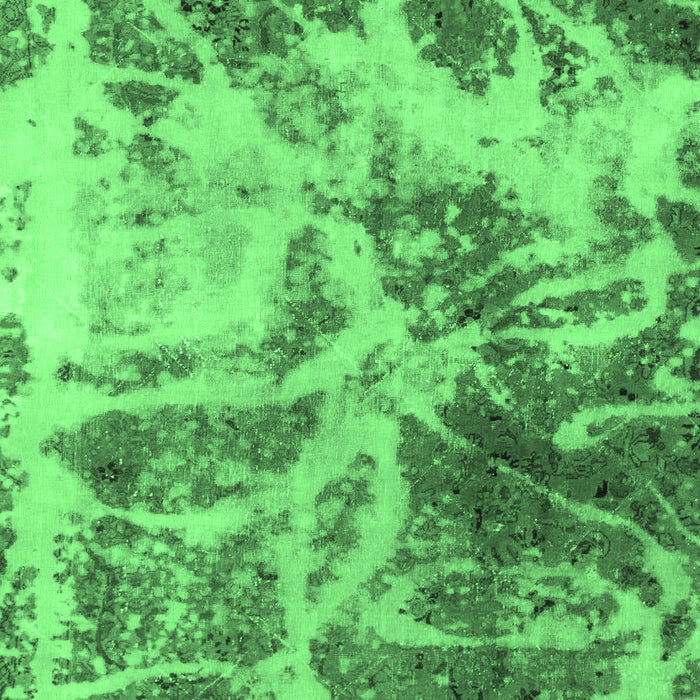 Machine Washable Abstract Emerald Green Modern Area Rugs, wshabs1143emgrn