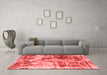 Modern Red Washable Rugs