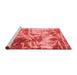 Modern Red Washable Rugs