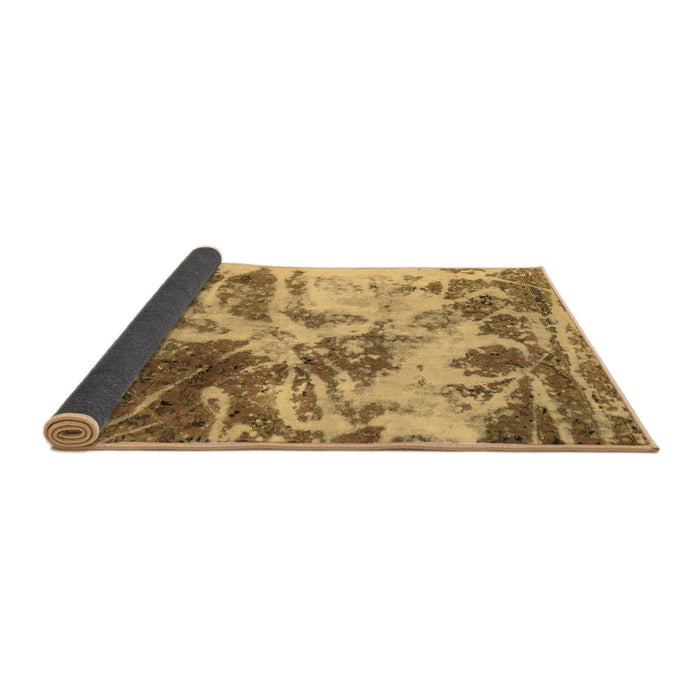 Sideview of Abstract Brown Modern Rug, abs1143brn