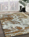 Machine Washable Abstract Brown Rug in a Family Room, wshabs1143
