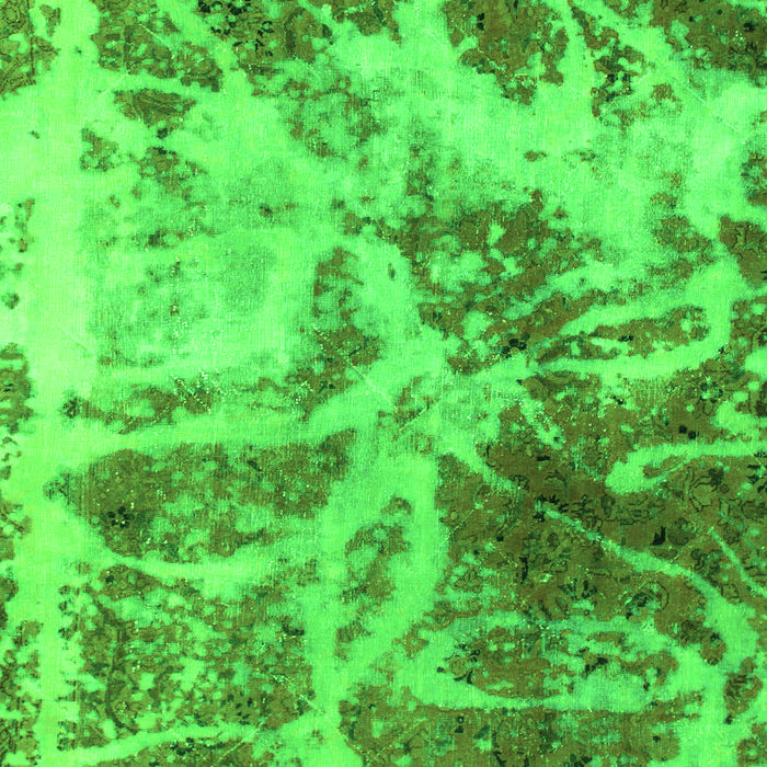 Abstract Green Modern Rug, abs1143grn