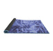 Sideview of Abstract Blue Modern Rug, abs1143blu