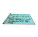 Sideview of Machine Washable Abstract Light Blue Modern Rug, wshabs1144lblu