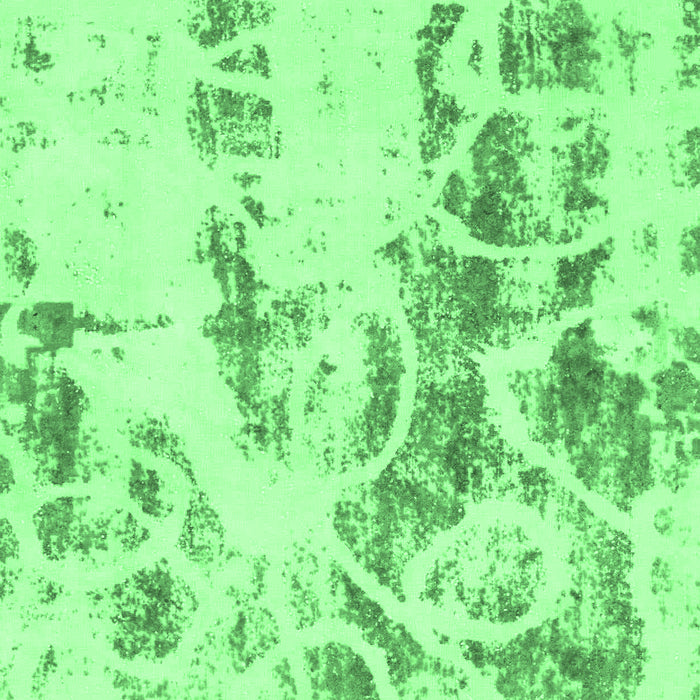 Machine Washable Abstract Emerald Green Modern Area Rugs, wshabs1144emgrn