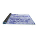 Sideview of Abstract Blue Modern Rug, abs1144blu