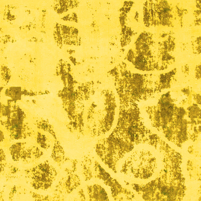 Machine Washable Abstract Yellow Modern Rug, wshabs1144yw