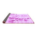 Sideview of Abstract Purple Modern Rug, abs1144pur