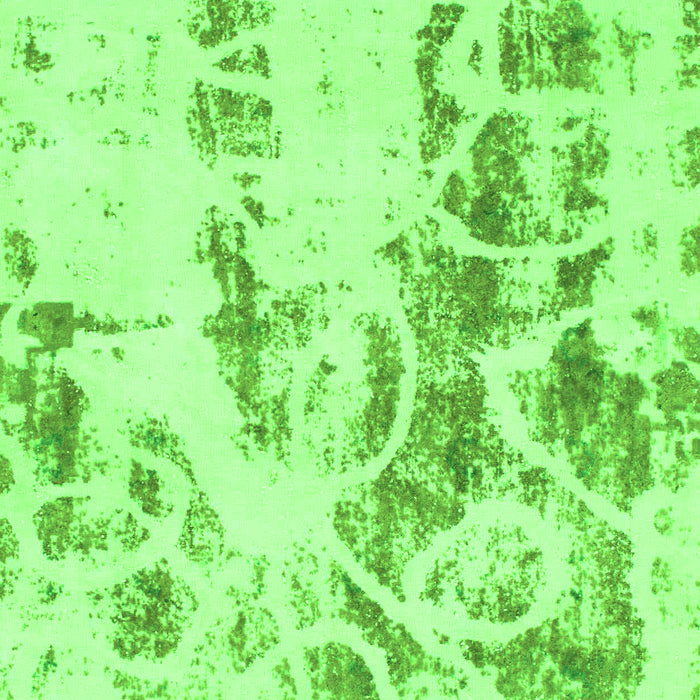 Machine Washable Abstract Green Modern Area Rugs, wshabs1144grn