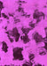 Machine Washable Abstract Purple Modern Area Rugs, wshabs1145pur