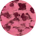 Square Abstract Violet Red Pink Modern Rug, abs1145