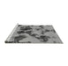 Sideview of Machine Washable Abstract Gray Modern Rug, wshabs1145gry