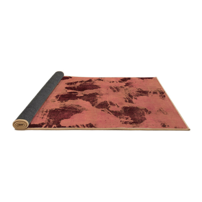Sideview of Abstract Brown Modern Rug, abs1145brn