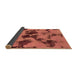 Sideview of Abstract Brown Modern Rug, abs1145brn