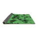 Sideview of Abstract Emerald Green Modern Rug, abs1145emgrn