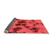 Sideview of Abstract Orange Modern Rug, abs1145org