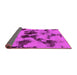 Sideview of Abstract Purple Modern Rug, abs1145pur