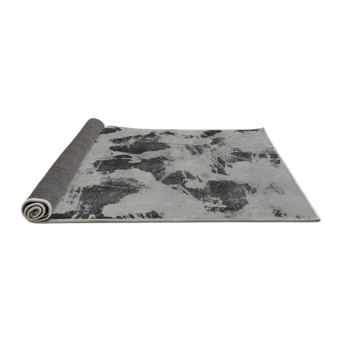 Sideview of Abstract Gray Modern Rug, abs1145gry