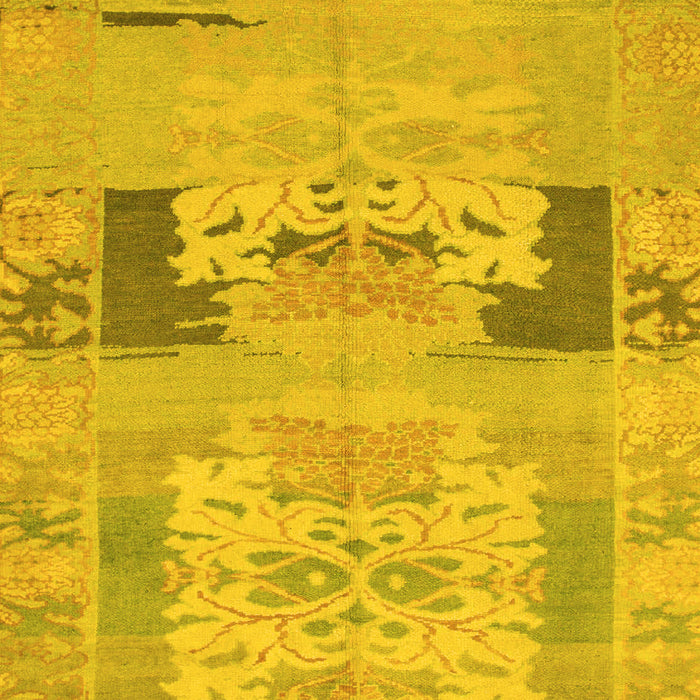 Machine Washable Abstract Yellow Modern Rug, wshabs1146yw