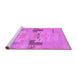 Sideview of Machine Washable Abstract Purple Modern Area Rugs, wshabs1146pur
