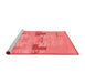 Modern Red Washable Rugs