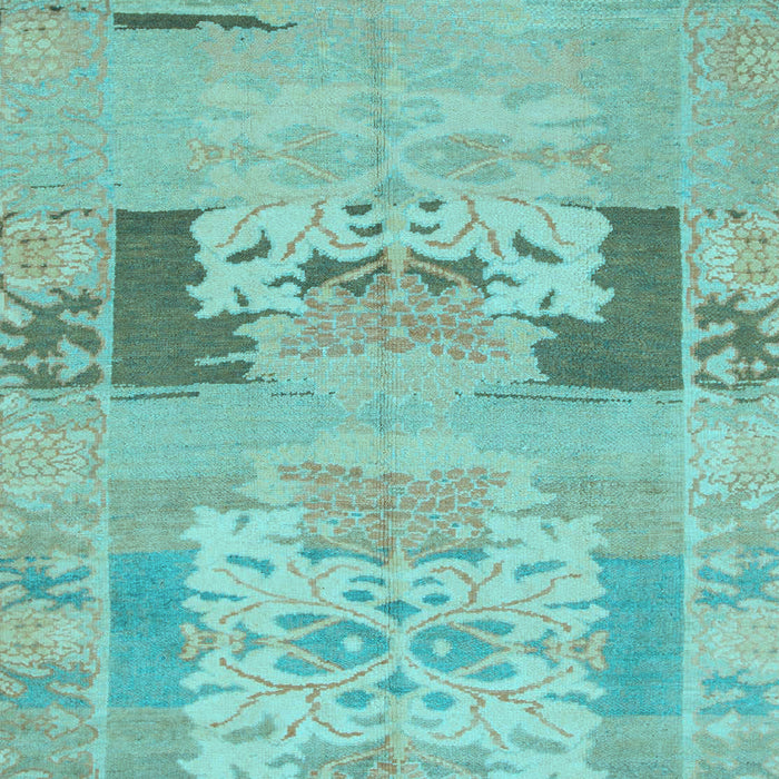 Abstract Light Blue Modern Rug, abs1146lblu