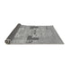 Sideview of Abstract Gray Modern Rug, abs1146gry