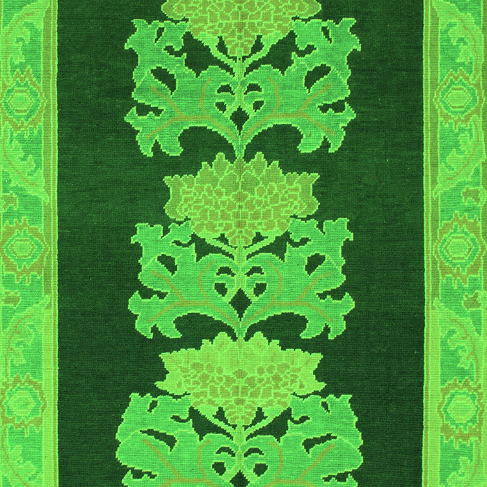 Abstract Green Modern Rug, abs1147grn