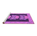 Sideview of Machine Washable Abstract Purple Modern Area Rugs, wshabs1147pur