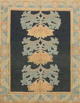 Abstract Coffee Brown Modern Rug, abs1147