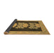 Sideview of Abstract Brown Modern Rug, abs1147brn