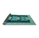 Sideview of Abstract Light Blue Modern Rug, abs1147lblu