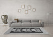 Machine Washable Abstract Gray Modern Rug in a Living Room,, wshabs1147gry