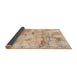 Sideview of Abstract Tangerine Pink Modern Rug, abs1148